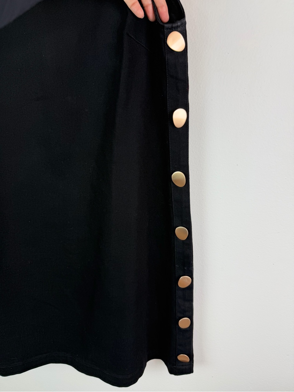 Tuckernuck Hyacinth House Black Twill Button Bitsy Dress - Picture 10 of 16